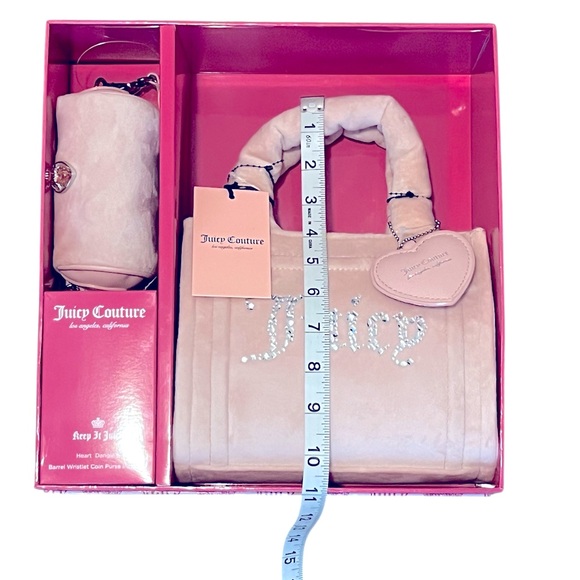 Juicy Couture Pink Big Spender 3 Pc set Diamond Perfect Holiday Gift - Picture 3 of 5